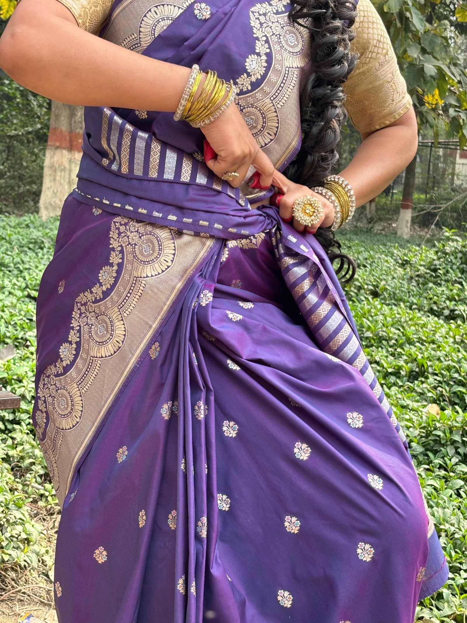 saree look